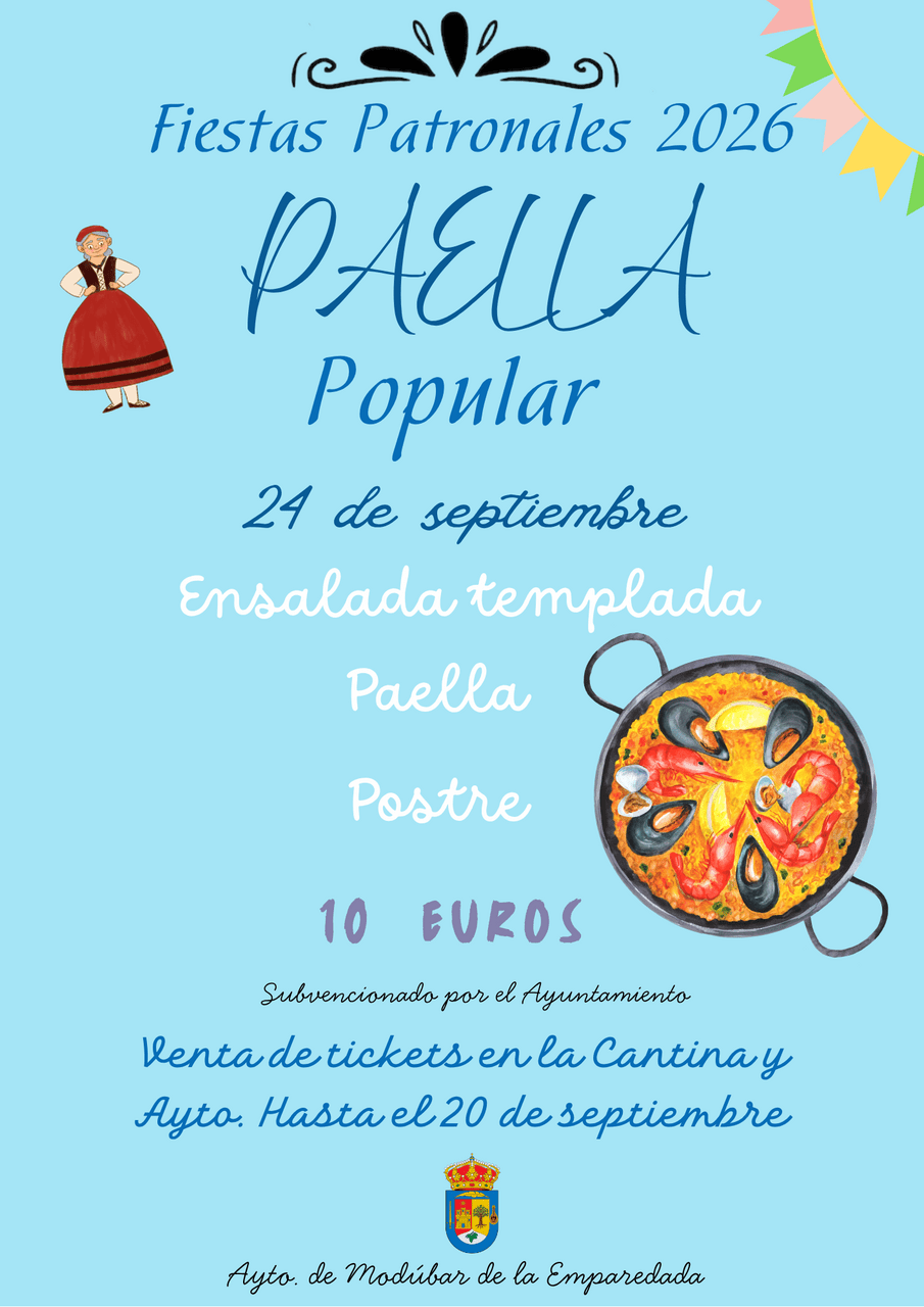 FIESTAS PATRONALES 2026 -PAELLA POPULAR 2026-