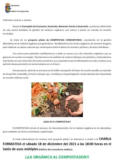 CHARLA CAMPAÑA DE COMPOSTAJE COMUNITARIO DE MODÚBAR DE LA EMPAREDADA